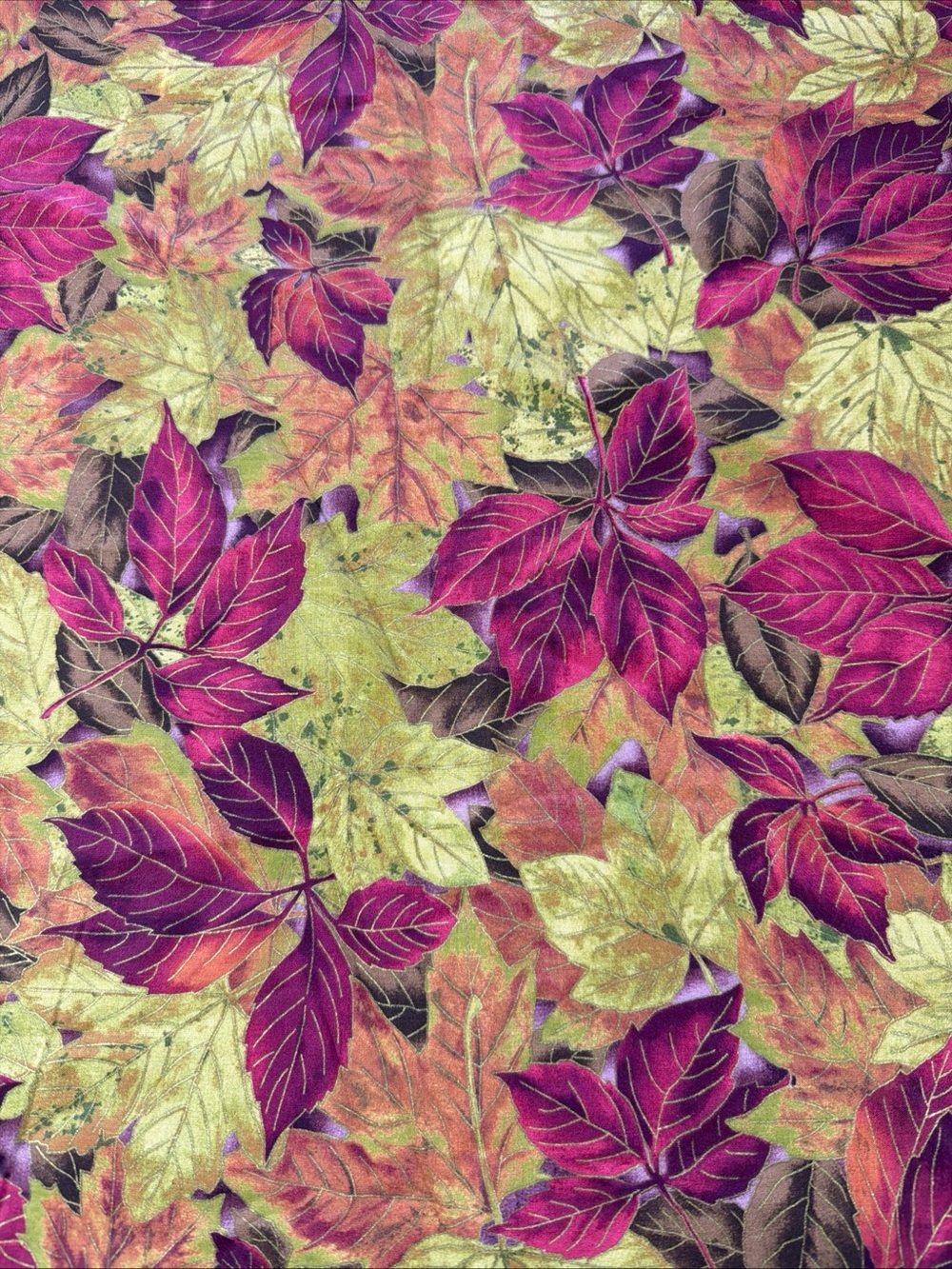 New 2012 Cranston Fabric 2 yards leaves